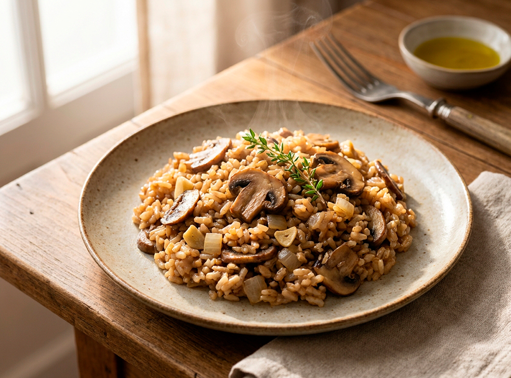 Arroz de Cogumelos (Rice with Mushrooms)